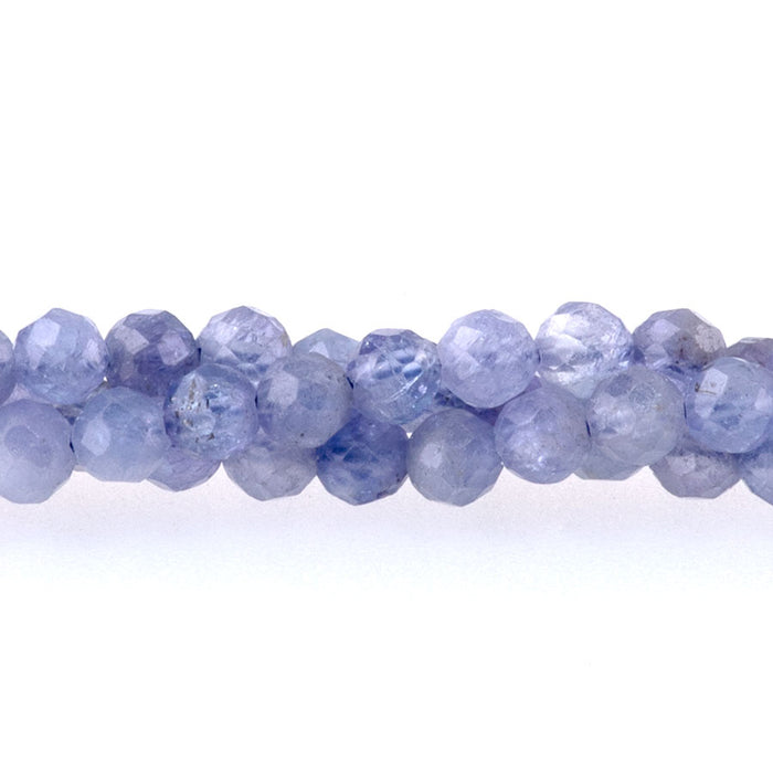 Tanzanite 3mm Round Faceted AAA Grade - 15-16 Inch