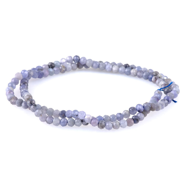 Tanzanite 3x4mm Rondelle Faceted - 15-16 Inch