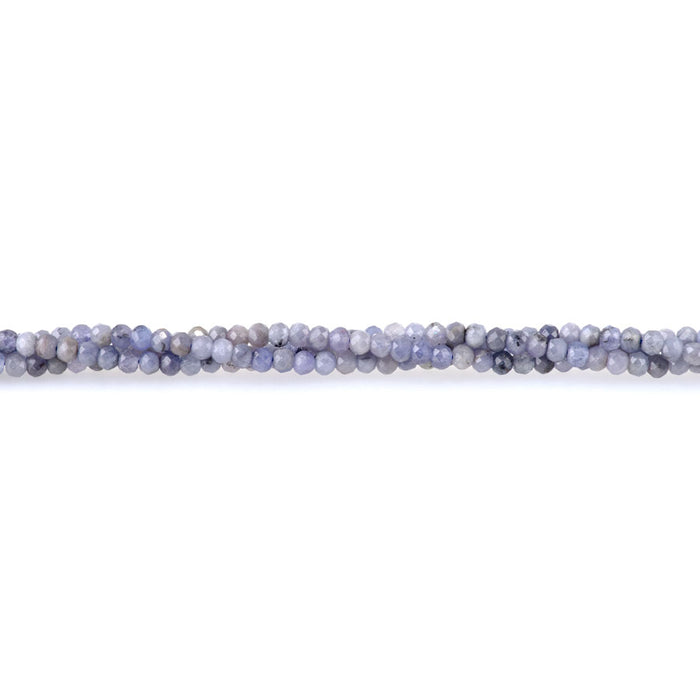 Tanzanite 3x4mm Rondelle Faceted - 15-16 Inch