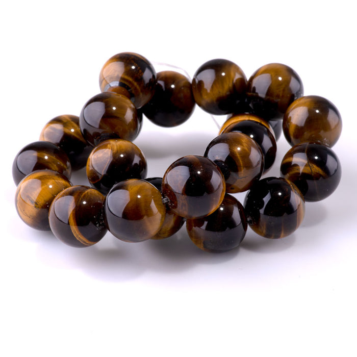 Tiger Eye 18mm Round - 15-16 Inch