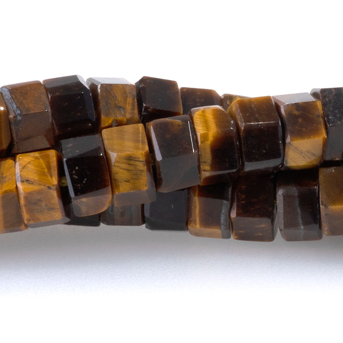 Tiger Eye 6mm Hexagon - 15-16 Inch