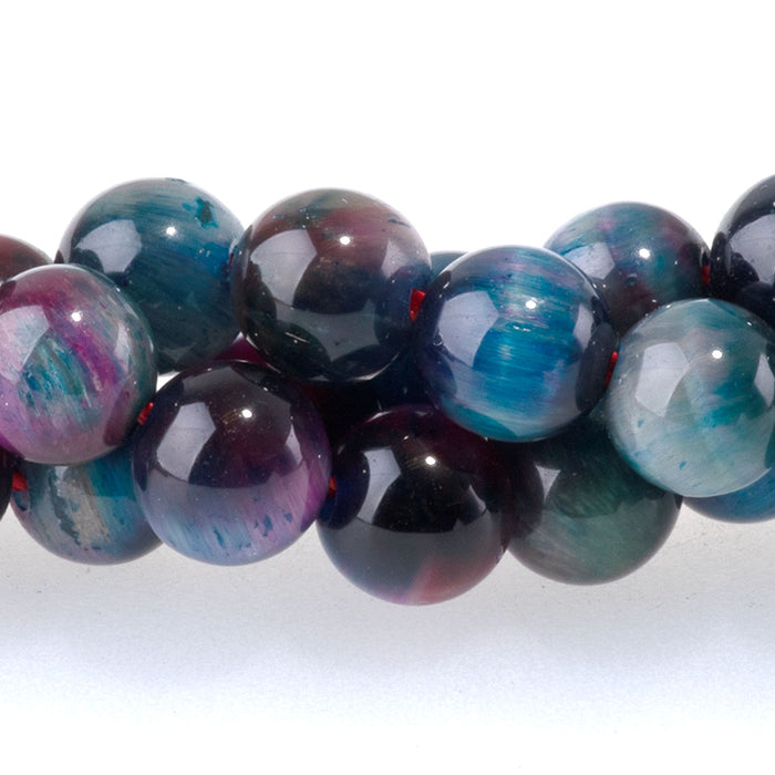 Tiger Eye Rainbow 6mm Round - 15-16 Inch