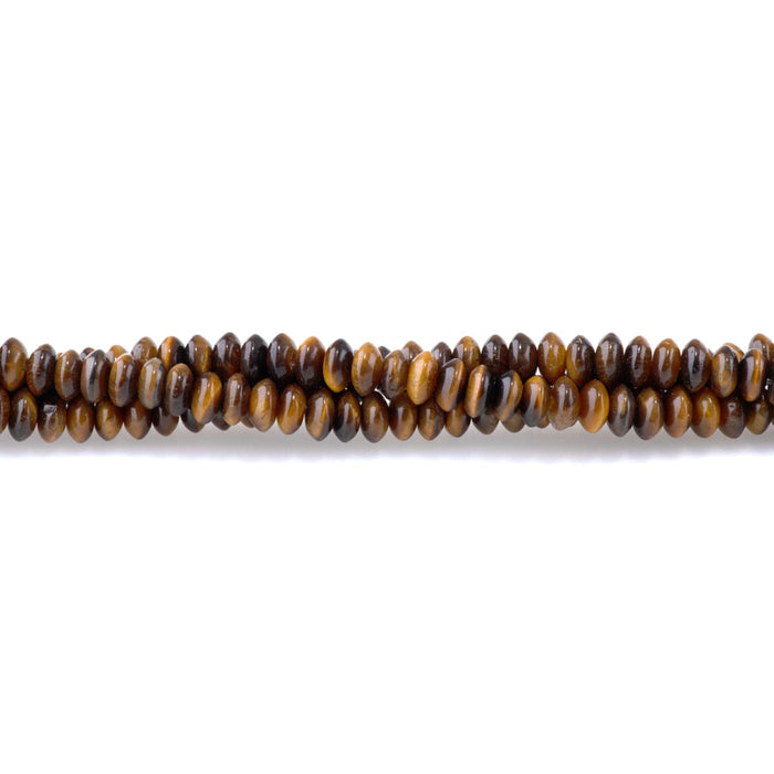 Tiger Eye 6x3mm Saucer Beads - 15-16 Inch