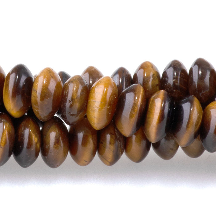 Tiger Eye 6x3mm Saucer Beads - 15-16 Inch