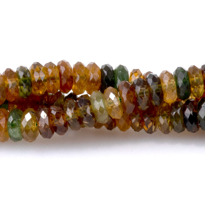 Yellow Tourmaline 2x4mm Thin Rondelle Faceted AA Grade - 15-16 Inch