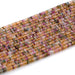 This is a Dakota Stones 2x4mm Multi Tourmaline Gemstone strand with AAA grade faceted rondelle beads in 15-16 inch strand.