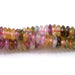 This is a Dakota Stones 2x4mm Multi Tourmaline Gemstone strand with AAA grade faceted rondelle beads in 15-16 inch strand.