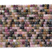 This is a Dakota Stones 3mm Multi Tourmaline Gemstone strand with table cut faceted cube beads in 15-16 inch strand.