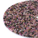 This is a Dakota Stones 3mm Multi Tourmaline Gemstone strand with A grade round beads in 15-16 inch strand.