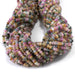 This is a Dakota Stones 3x4mm Multi Tourmaline Gemstone strand with AAA grade faceted rondelle beads in 15-16 inch strand.