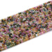 This is a Dakota Stones 3x4mm Multi Tourmaline Gemstone strand with AAA grade faceted rondelle beads in 15-16 inch strand.
