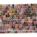 This is a Dakota Stones 4mm Multi Tourmaline Gemstone strand with AAA grade faceted cube beads in 15-16 inch strand.
