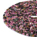 This is a Dakota Stones 4mm Tourmaline Gemstone strand with faceted coin beads in 15-16 inch strand.