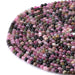 This is a Dakota Stones 4mm Multi Tourmaline Gemstone strand with A grade round beads in 15-16 inch strand.