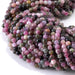 This is a Dakota Stones 4mm Multi Tourmaline Gemstone strand with A grade round beads in 15-16 inch strand.