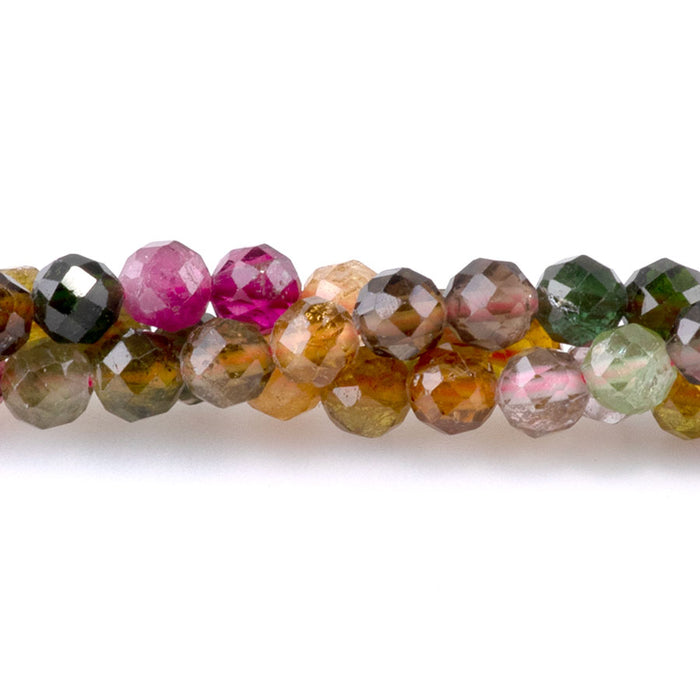 Tourmaline 4mm Faceted Round AAA Grade - 15-16 Inch