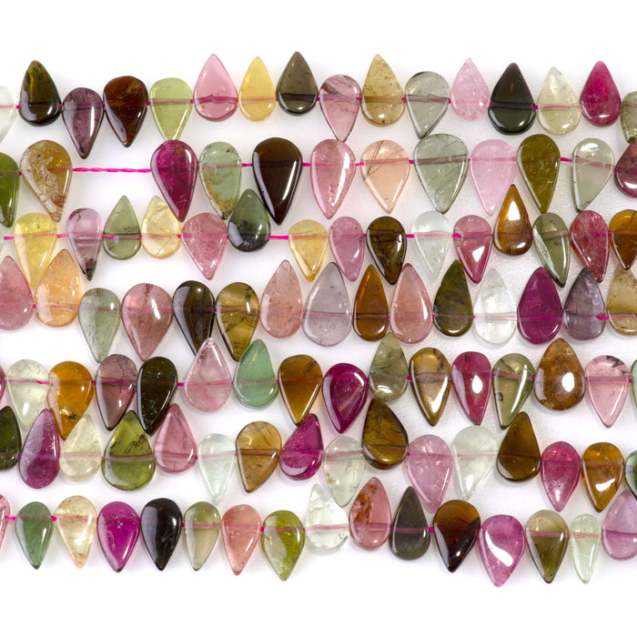 Tourmaline 5x8mm Tear Drop Beads AAA Grade - 15-16 Inch