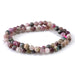 This is a Dakota Stones 6mm Multi Tourmaline Gemstone strand with A grade round beads in 15-16 inch strand.