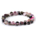 This is a Dakota Stones 8mm Multi Tourmaline Gemstone strand with star cut faceted coin beads in 15-16 inch strand.