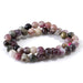 This is a Dakota Stones 8mm Multi Tourmaline Gemstone strand with A grade round beads in 15-16 inch strand.