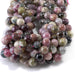 This is a Dakota Stones 8mm Multi Tourmaline Gemstone strand with A grade round beads in 15-16 inch strand.