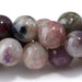This is a Dakota Stones 8mm Multi Tourmaline Gemstone strand with A grade round beads in 15-16 inch strand.