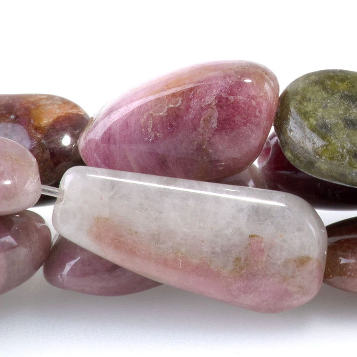 Tourmaline 9x12-9-13x25 Oval Nugget - 15-16 Inch