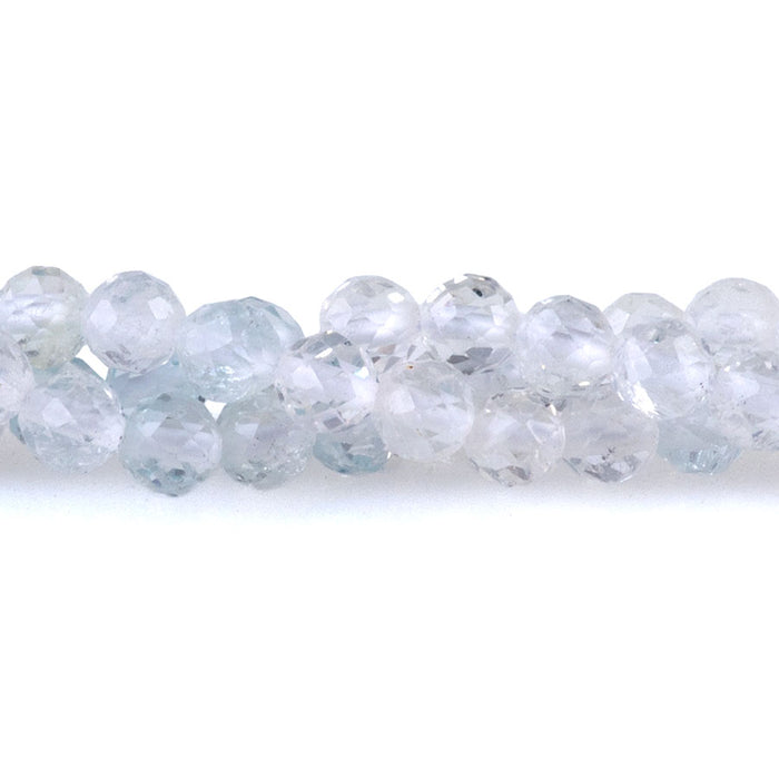 Topaz 4mm Round Faceted - 15-16 Inch