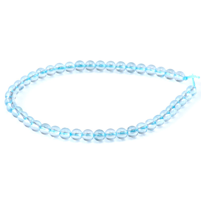 Topaz Sky Blue 5mm Round - 8 Inch