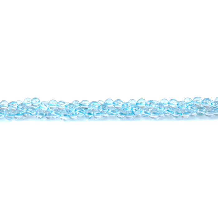 Topaz Sky Blue 5mm Round - 8 Inch