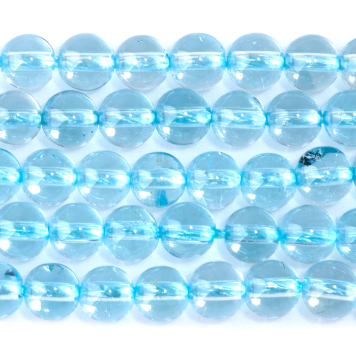 Topaz Sky Blue 5mm Round - 8 Inch