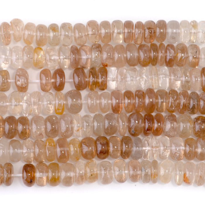 Imperial Topaz 8-9mm Rondelle Banded - 15-16 Inch
