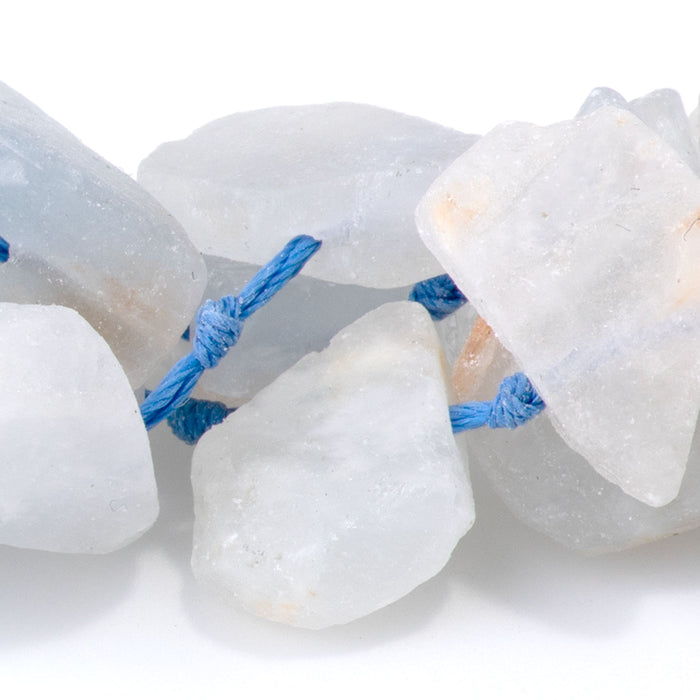 Topaz 9x13-12x16mm Top Drill Irregular Flat Drop - 15-16 Inch