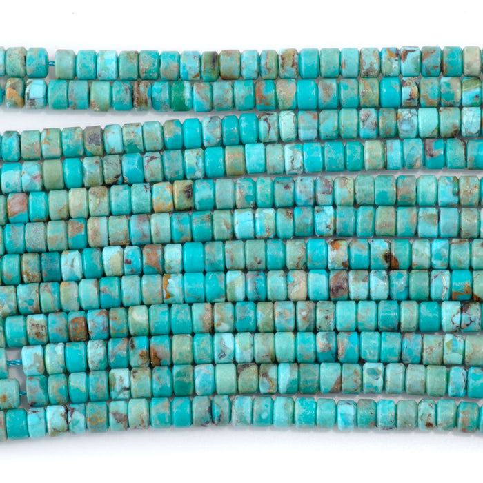 Hubei Turquoise 2x4mm Heishi AAA Grade - 15-16 Inch