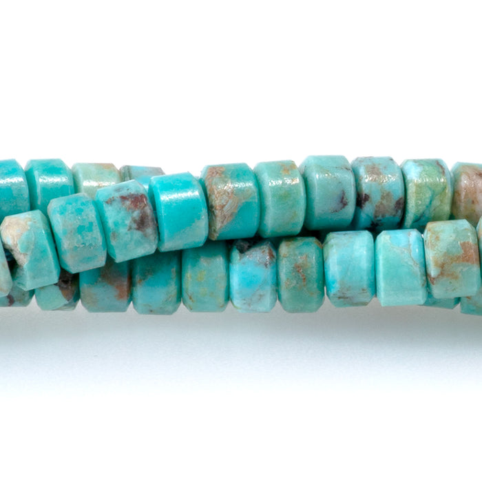 Hubei Turquoise 2x4mm Heishi AAA Grade - 15-16 Inch