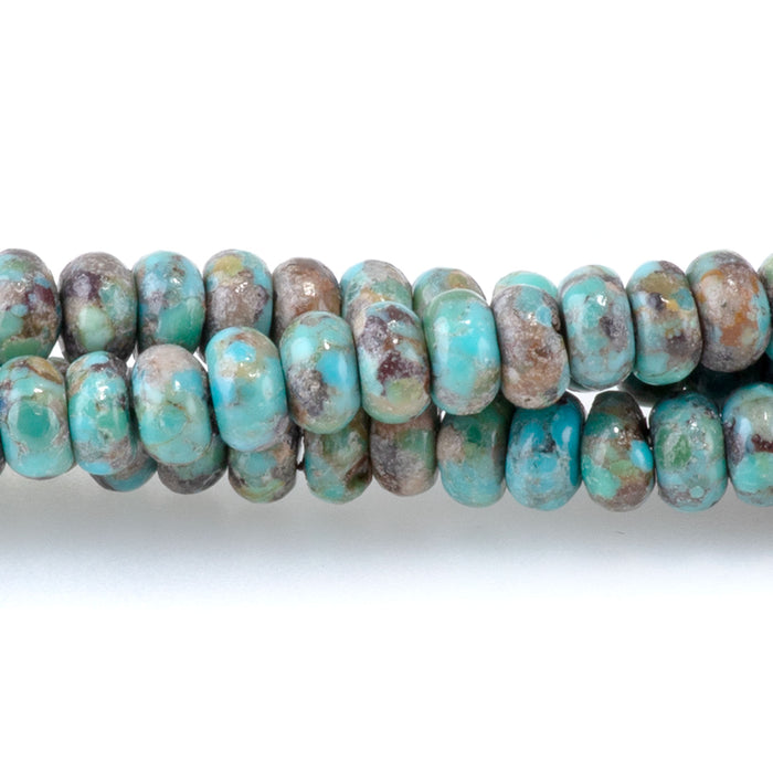 Hubei Turquoise 2x4mm Rondelle A Grade - 15-16 Inch