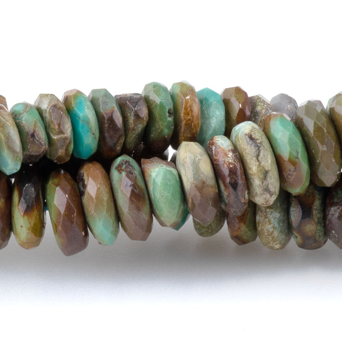 Hubei Turquoise 3x5mm Faceted Rondelle - 15-16 Inch