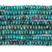This is a Dakota Stones 3x6mm Hubei Turquoise Grade Gemstone strand with AA grade rondelle beads.