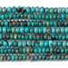 This is a Dakota Stones 4x6mm Hubei Turquoise Grade Gemstone strand with AA grade rondelle beads.