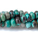 This is a Dakota Stones 4x6mm Hubei Turquoise Grade Gemstone strand with AA grade rondelle beads.