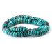 This is a Dakota Stones 4x10mm Hubei Turquoise Gemstone strand with tyre beads in 15-16 inch strand.