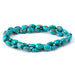 This is a Dakota Stones 8x10mm Hubei Turquoise Puff Grade Gemstone strand with AA grade oval beads.