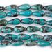 This is a Dakota Stones 8x16mm Hubei Turquoise Gemstone strand with AA grade tear drop beads in 15-16 inch strand.