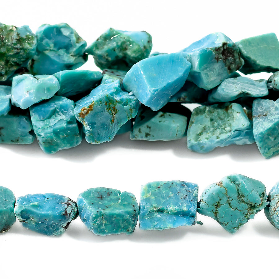 Turquoise 6x8-8x10mm Rough Nugget - 15-16 Inch