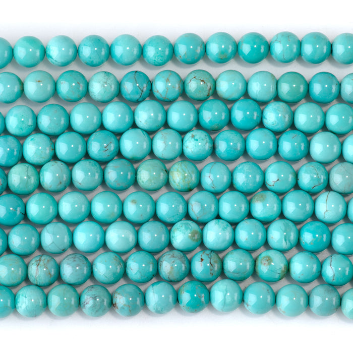 Chilean Turquoise 6mm Round Bead - 15-16 Inch