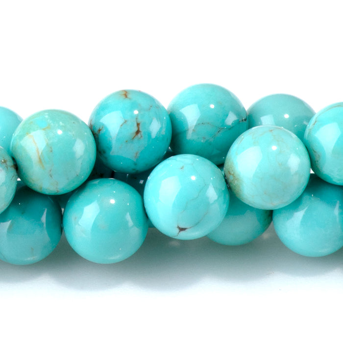 Chilean Turquoise 6mm Round Bead - 15-16 Inch