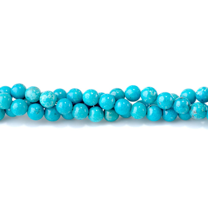 Anhui Turquoise 8mm Round AA Grade - 15-16 Inch