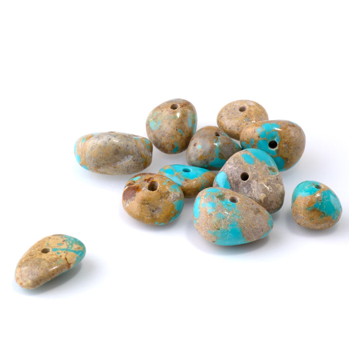 Caballo Campitos Turquoise 10-20mm Nugget with 2mm Hole Size - Single Bead