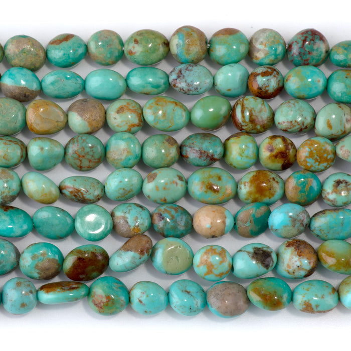 Elisa Turquoise 8-9mm Pebble Bead - 15-16 Inch