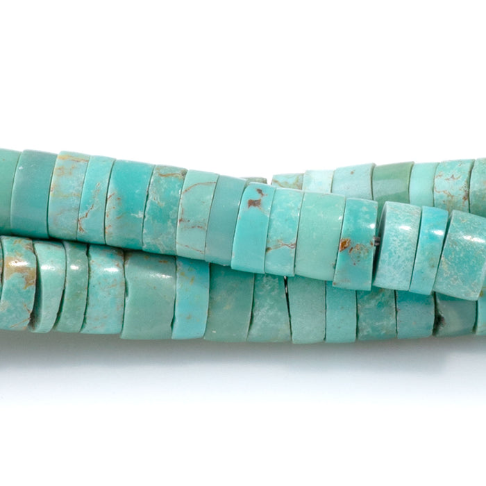 Elisa Turquoise 5mm Heishi - 15-16 Inch